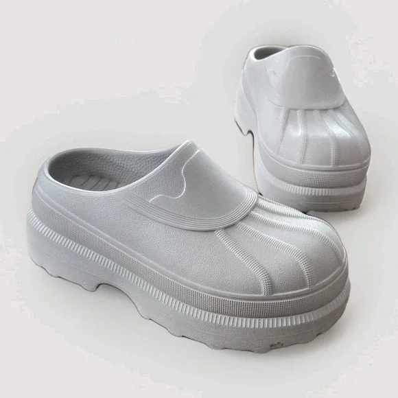 Sorel Caribou Clog Sz 7 Gray Platform Slip On EVA Chunky Minimal Mule 2048701 - Picture 3 of 14